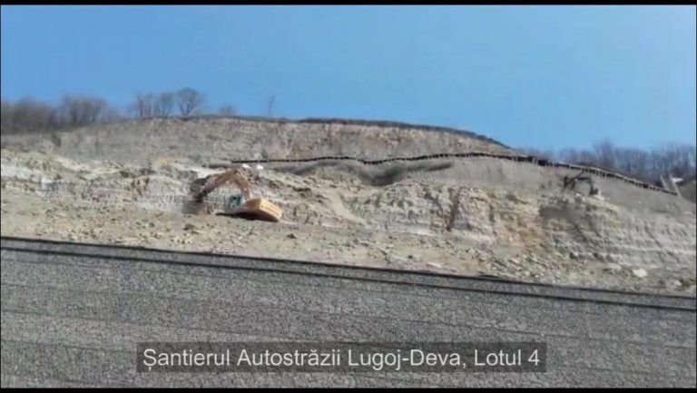 Imagini proaspete de pe lotul 4 al autostrăzii Lugoj-Deva. Lucrările sunt avansate. VIDEO