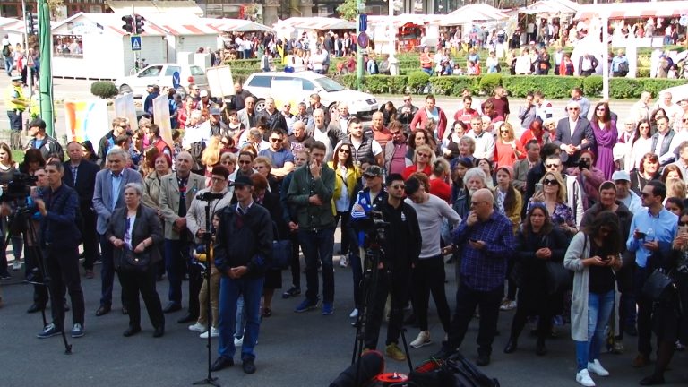 Tradiția Marșului Învierii continuă în Timișoara de aproape trei decenii. VIDEO