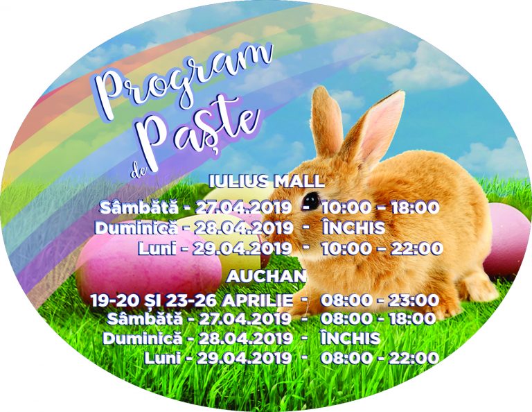 Iulius Timișoara, deschis pentru relaxare și shopping, în a doua zi de Paște