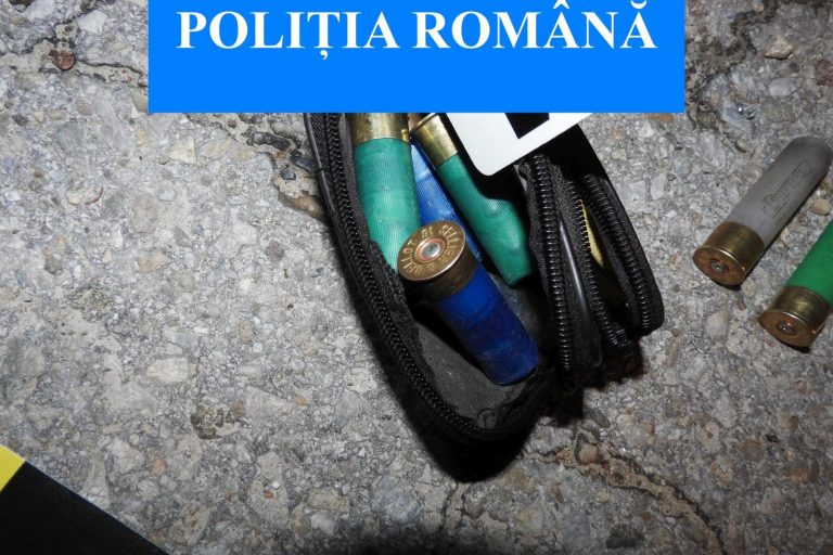 Bărbat oprit în Banat cu focuri de armă, după ce a abandonat o geantă suspectă