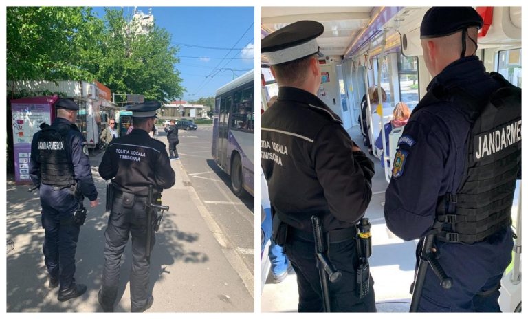 ”Efectul” polițiștilor și al jandarmilor în mijloacele de transport din Timișoara