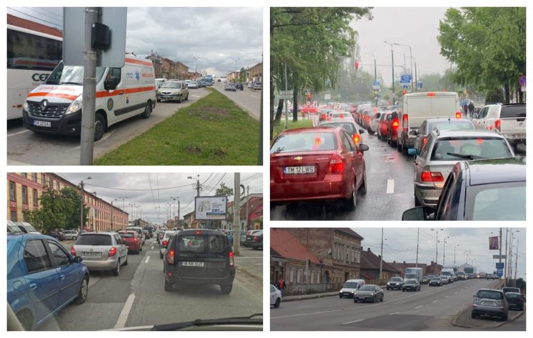 Consecințele ”dezvoltării în forță” a Timișoarei: trafic infernal și ambuteiaje. FOTO