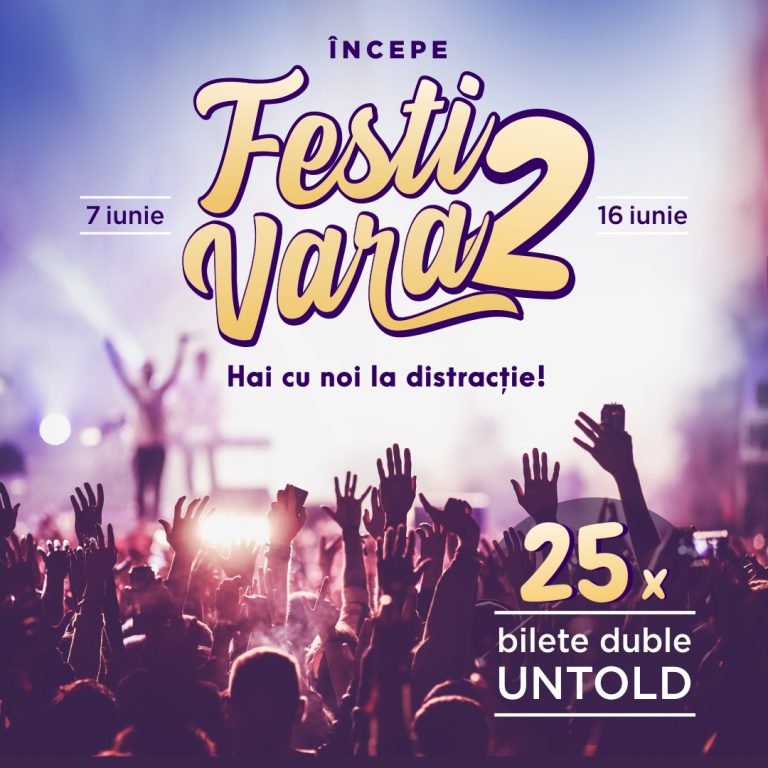 Iulius Mall te pregătește pentru distracția verii. 25 de invitații duble la UNTOLD și 1.300 de premii „festivăratice”