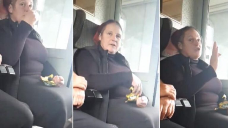 O femeie care scuipa coji de semințe în tren, luată la rost de o tânără. Reacția femeii VIDEO