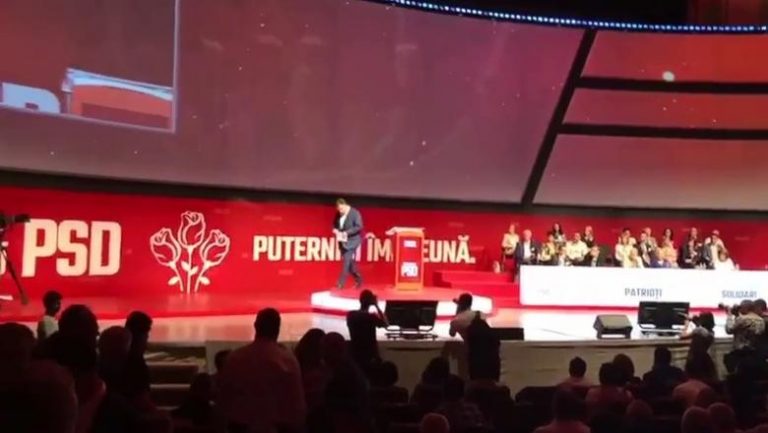 Marian Oprişan, huiduit şi fluierat la Congresul PSD