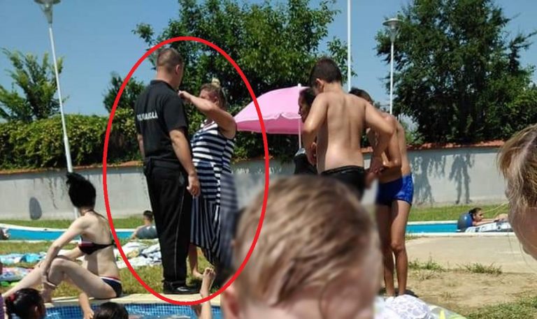 Scandal mare la un ștrand din Lugoj. Cum a intrat o femeie în piscină