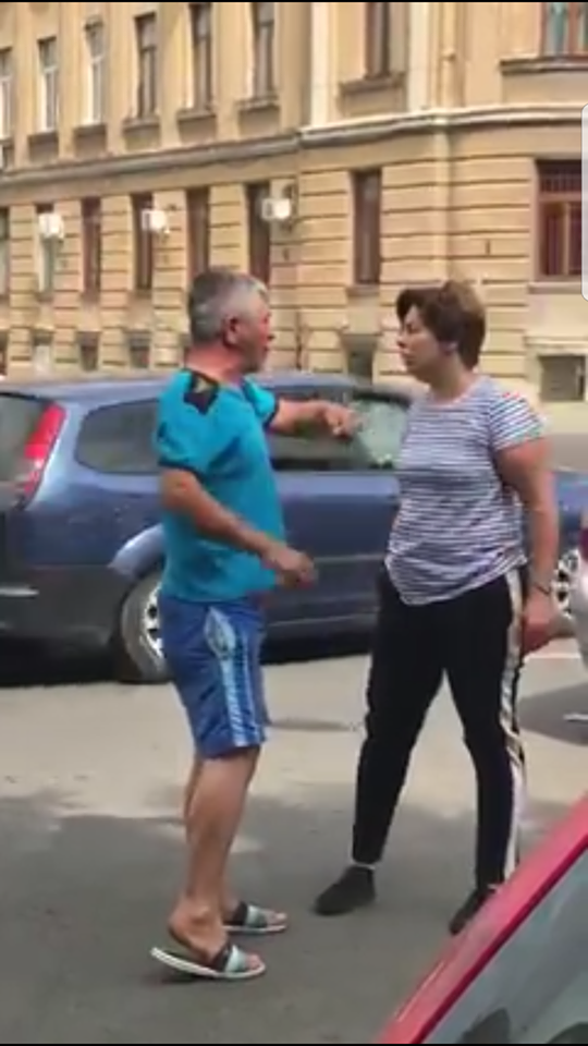 Bărbat bătut de soție în centrul Aradului