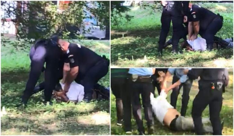 O jandarmeriţă a băgat în comă un om. I-a dat cu spray în faţă de la 5 cm distanţă