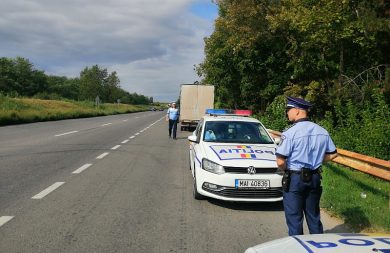 Drumul național 7, blocat total în Arad