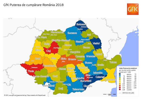 România bogată vs. România săracă. Unde se situează județele din vestul țării