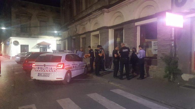 Razie cu efective mărite, în Arad