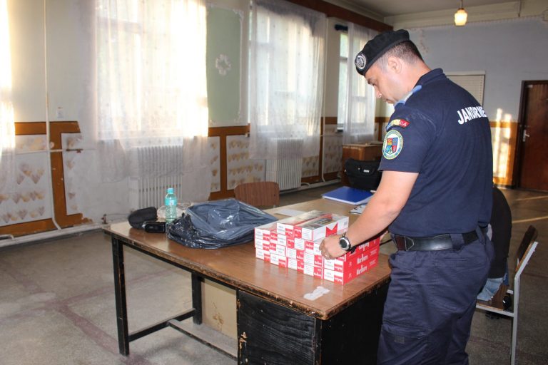 Țigări de contrabandă depistate de jandarmi