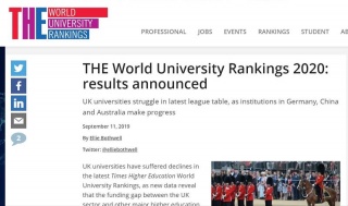 Două universități timișorene au intrat în topul Times Higher Education