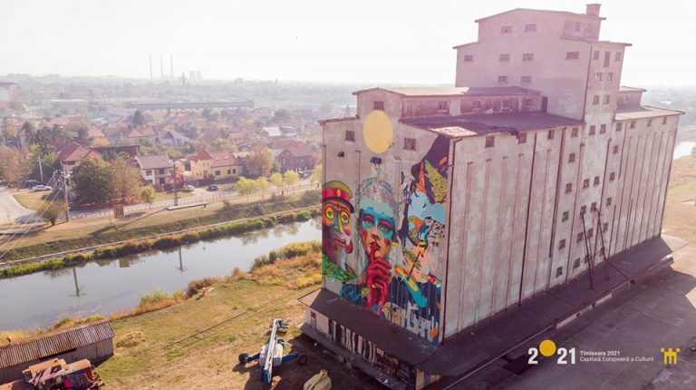Cea mai mare pictură murală din România se află la Timișoara FOTO