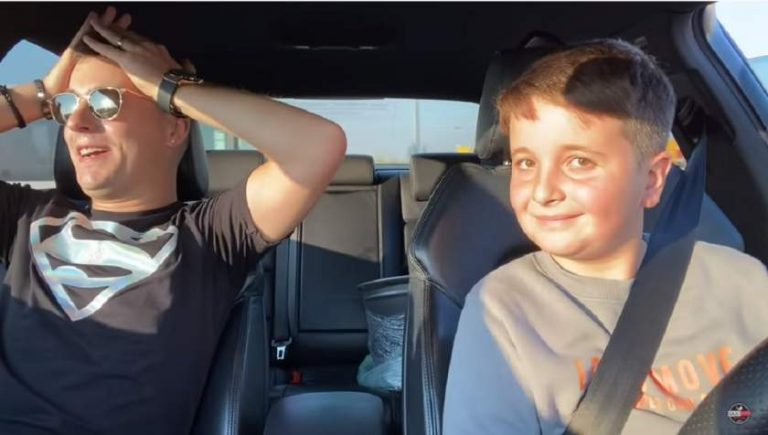 Copil de 10 ani, la volanul unui Audi A6 de 450 de cai putere / VIDEO
