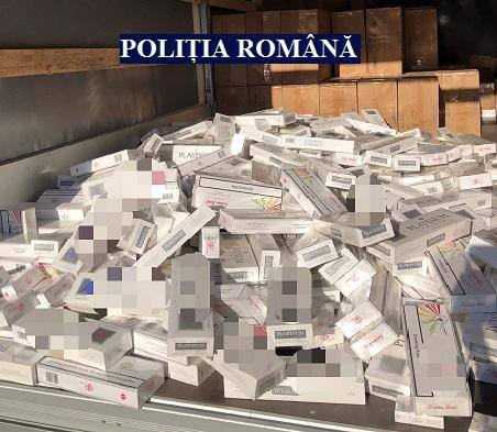 Captură uriașă de țigări de contrabandă, în vestul țării