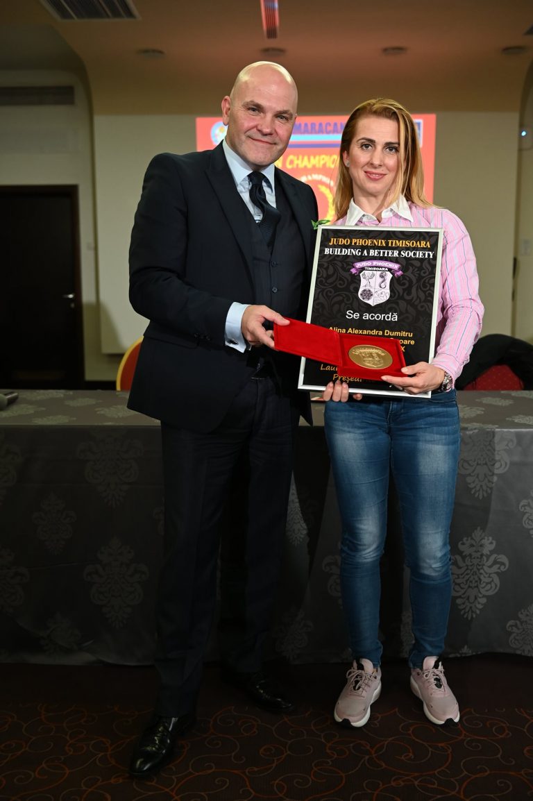 Alina Dumitru a devenit vicepreședinte de onoare al ACS Judo Phoenix Timișoara