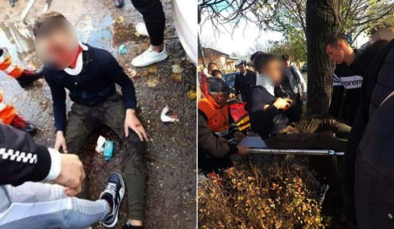 Doi elevi, spulberaţi pe trotuar de o maşină scăpată de sub control