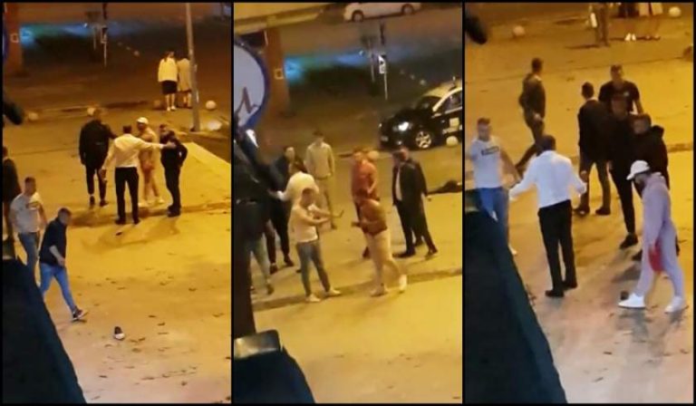 Bătaie în Banat: două găşti s-au încăierat în plină stradă, la o petrecere de majorat / VIDEO