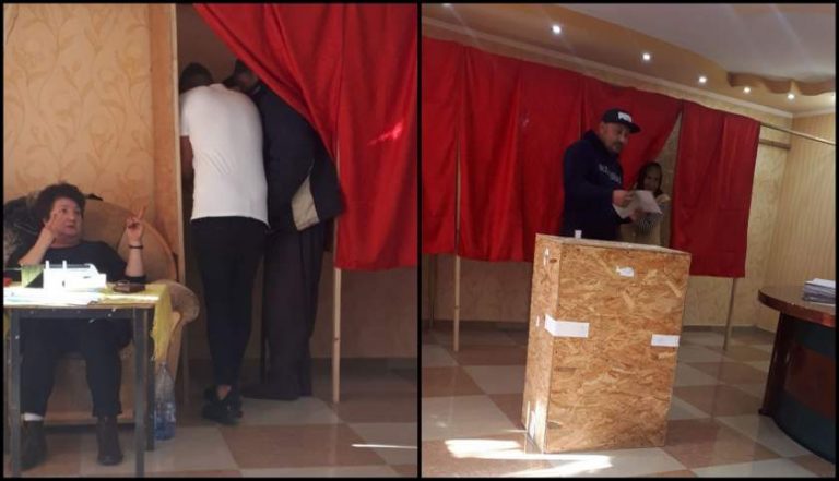 Oamenii însoţiţi în cabina de vot: Unii spun că le tremură mâna