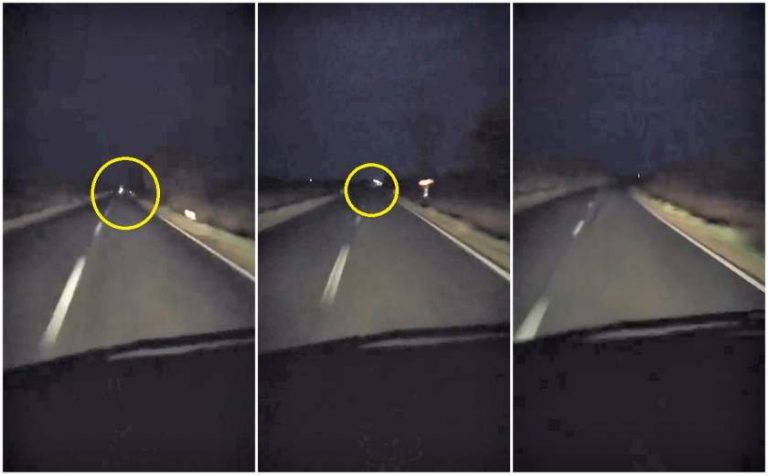 Încă un inconștient pe șosea. Şoferul unei Dacii, filmat cu goneşte cu farurile stinse, cu peste 100 km/h VIDEO