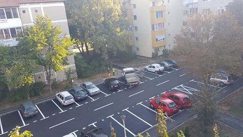 Prima parcare dintre blocuri, în zona Calea Girocului