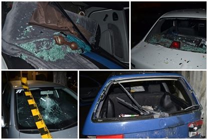 Update: Bărbatul care a distrus 7 mașini i-a atacat și pe polițiști
