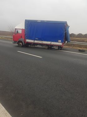 Circulație blocată pe A1, între Timișoara și Lugoj