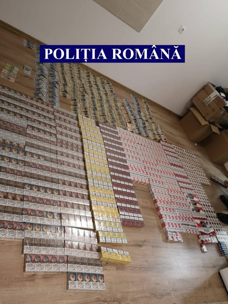 Milioane de țigări de contrabandă, descoperite de polițiști în Timiș și Arad