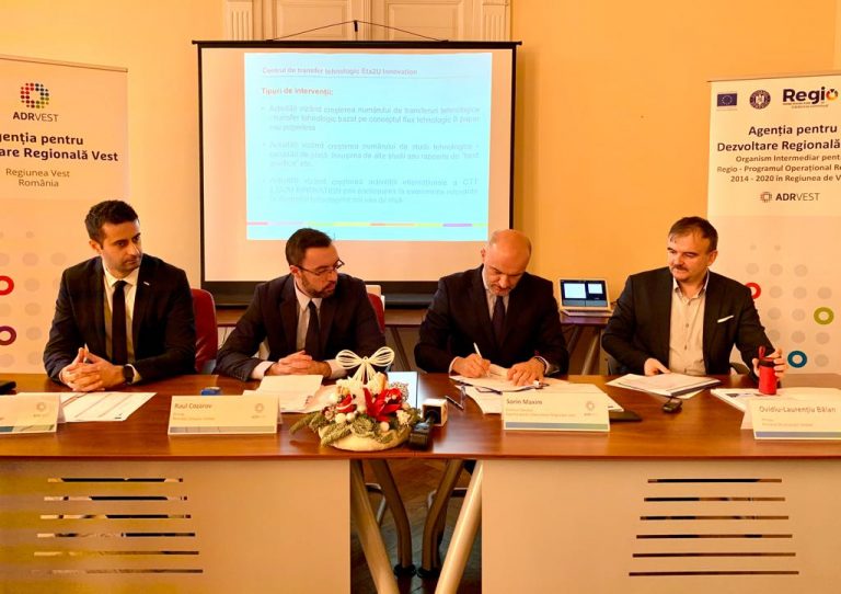 Noi proiecte contractate: iluminat public eficient la Orăștie și Gătaia, investiții în transferul tehnologic la ETA2U