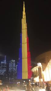 Cea mai înaltă clădire din lume, luminată în culorile drapelului românesc