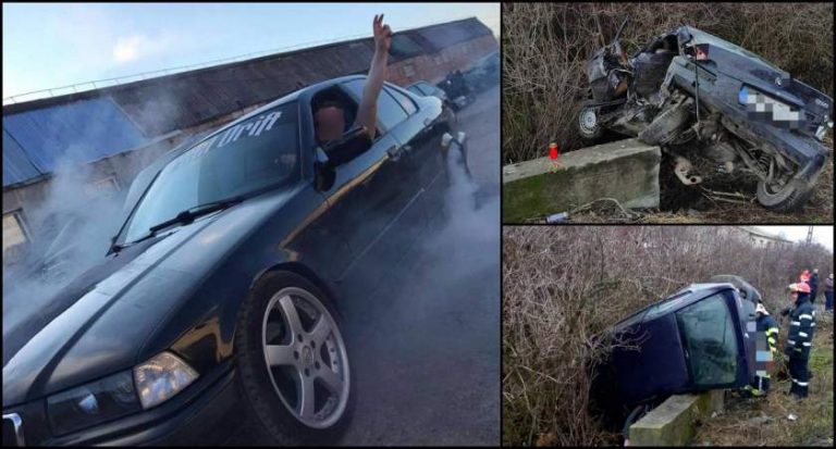 Un băiat a murit de Crăciun, într-un BMW zdrobit într-un cap de pod. Dani avea doar 16 ani