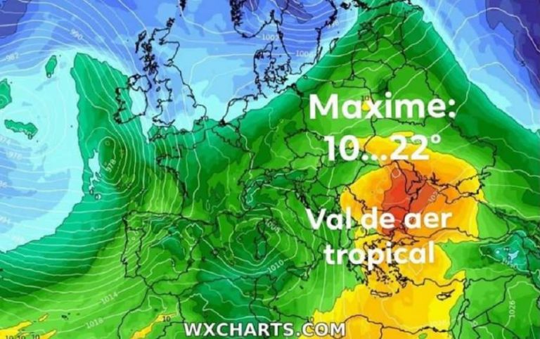 Temperaturi cu 15 grade mai ridicate faţă de normalul perioadei calendaristice