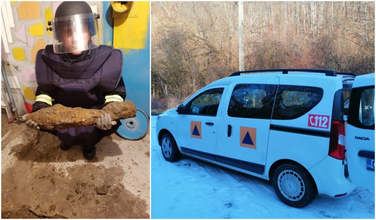 Bombă descoperită la subsolul unui bloc din Banat