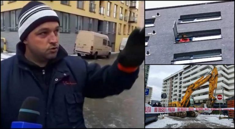 Tatăl care s-a aruncat de la etaj cu bebeluşul în braţe era IT-ist. „A căzut pe o maşină, nu am putut să mă uit…”