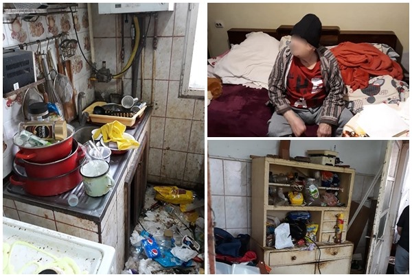 Trăia în mizerie cruntă, dar a fost salvat de autoritățile din Timișoara