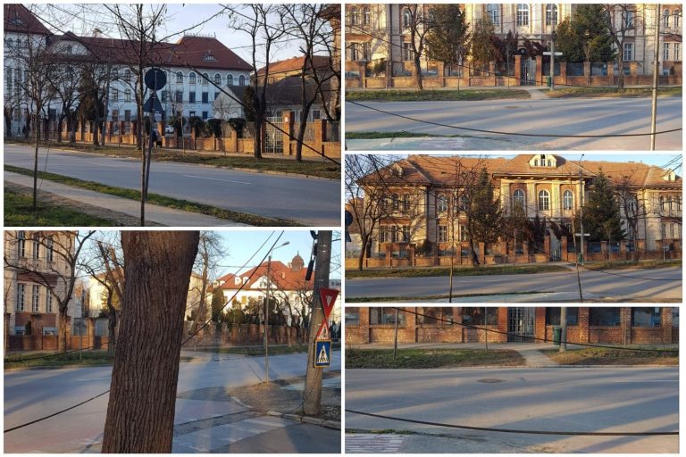 Atenție! Atârnă cabluri în zona centrală