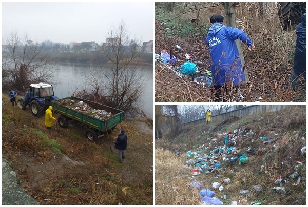 Tone de deșeuri ridicate de pe malul râului Timiș. Atenționarea autorităților