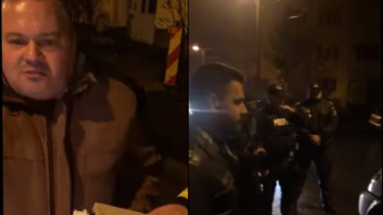 Comisar de Poliție, rupt de beat, cu mașina pe contrasens / VIDEO