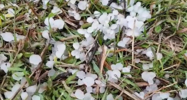Fenomen meteo neobişnuit în România. Grindină într-un sat din sud-vestul țării, în plină iarnă