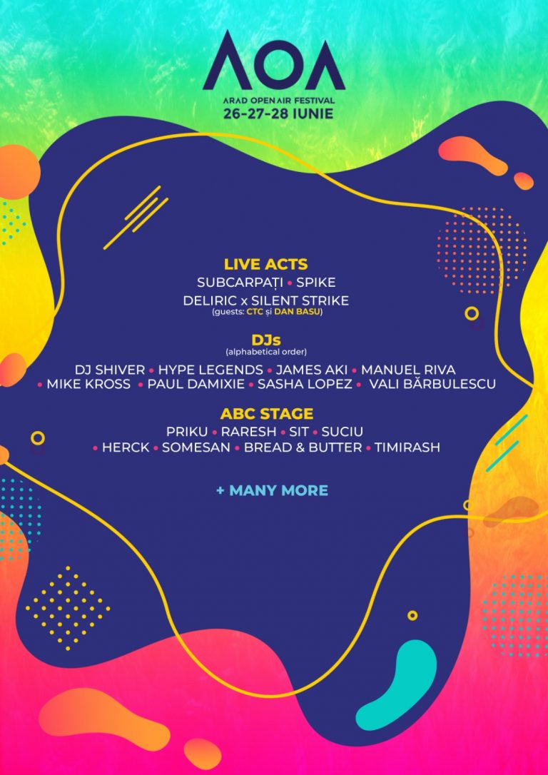 Salt spre distracție cu Subcarpați, Deliric x Silent Strike și Spike la Arad Open Air Festival 2020