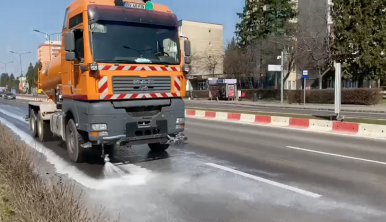 Spălatul străzilor din Timișoara, programul pe ore