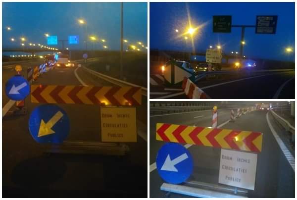 Accesul pe A1, restricționat în vestul țării