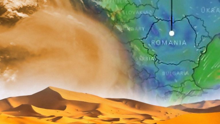 Un nor cu praf saharian ajunge în România, începând cu această noapte