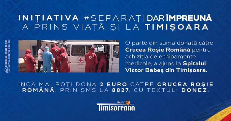Crucea Roșie Română ajută Spitalul „Victor Babeș” Timișoara