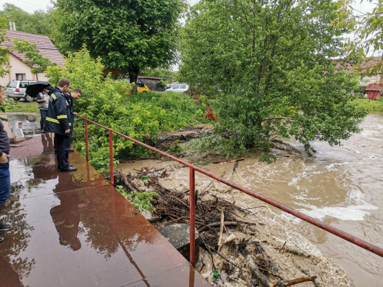 Mai multe gospodării inundate în județul Arad GALERIE FOTO