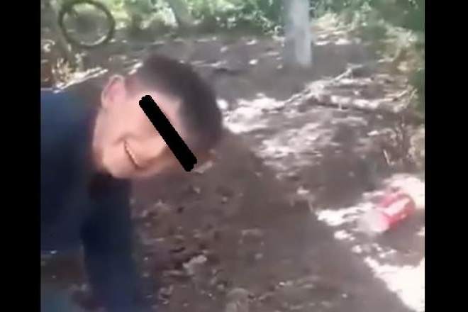 Cruzime de la o vârstă fragedă. Copil de 13 ani, filmat în timp ce omoară un câine, cu o lopată VIDEO