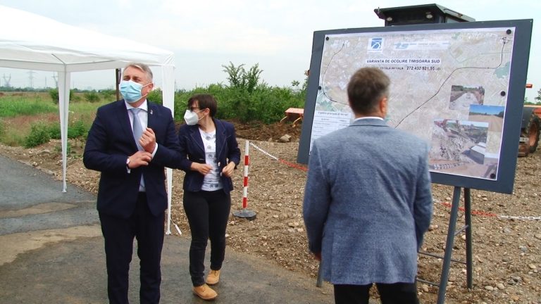 Ministrul Transporturilor vrea centura Timișoara gata mai repede. „Doar nu sunt piramide pe șantier!” FOTO-VIDEO