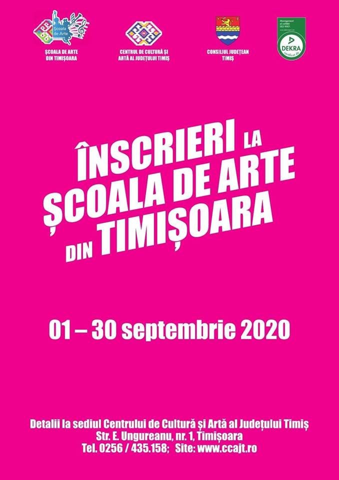 Școala de Artă a Consiliului Județean Timiș, pregătiri pentru un nou an școlar