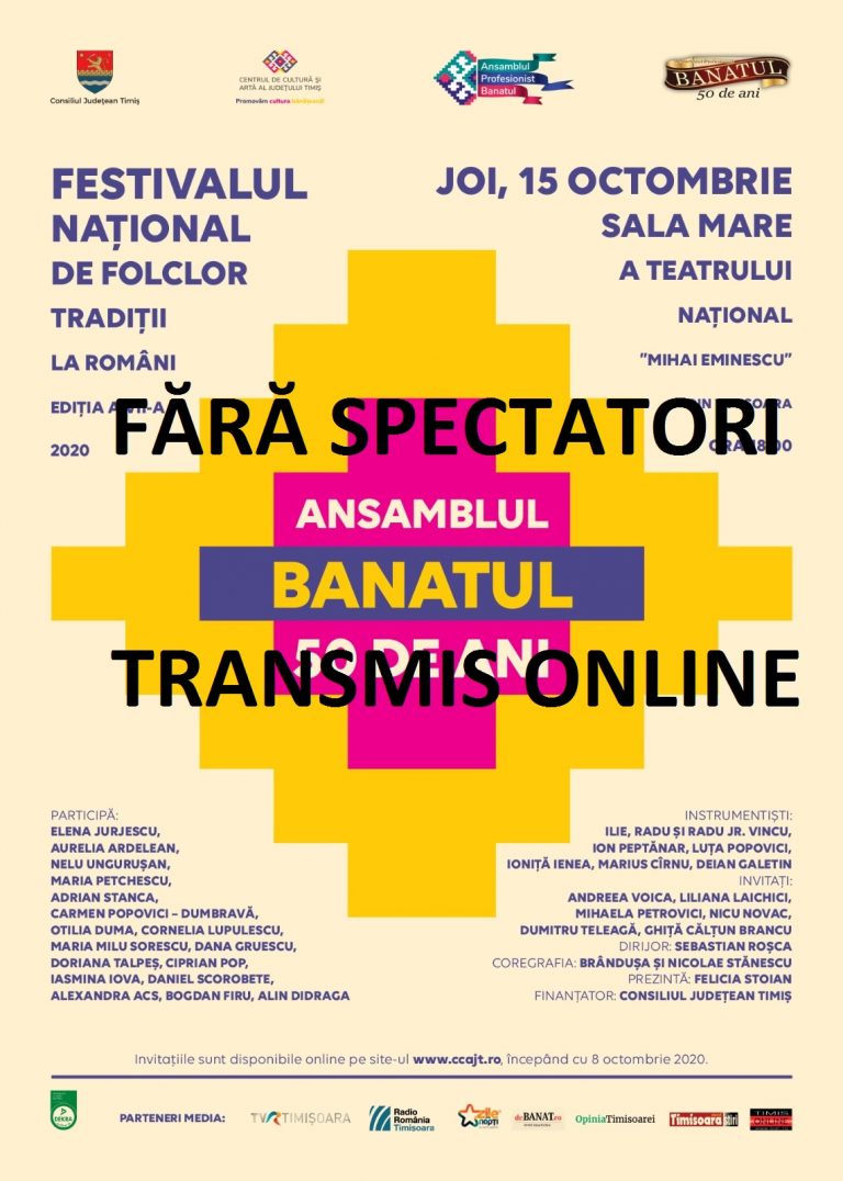 Festivalul Național de Folclor „Tradiții la români” – fără spectatori, transmis online